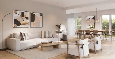 Exemplo de Mesa de Centro em uma Sala de Estar. Mesa de Centro.