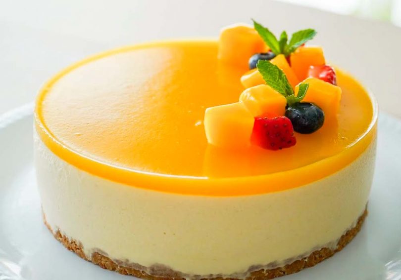 receita cheesecake de manga