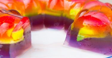 receita gelatina em camadas