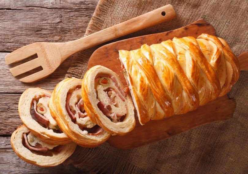 receita pao recheado