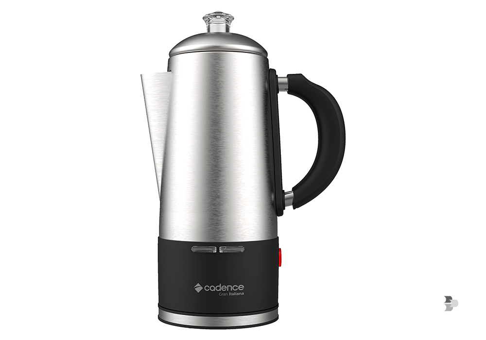 Uma cafeteira italiana da marca Cadence. Cafeteiras Cadence.