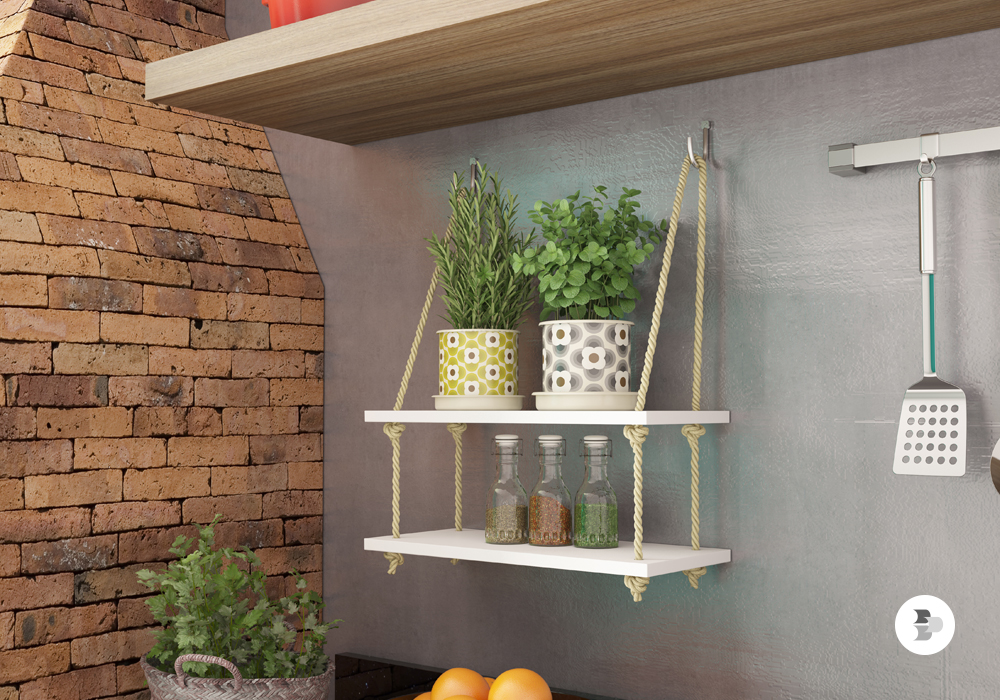 Prateleira Multiuso BRV Móveis Linha Nature - BPL24