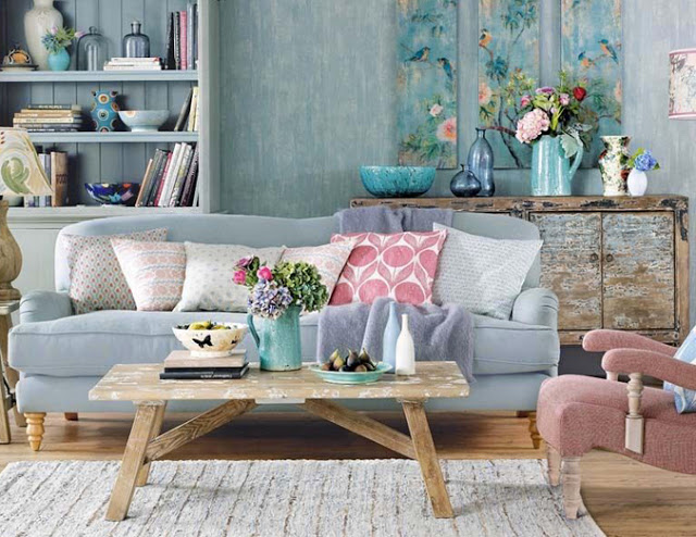 pastel living room