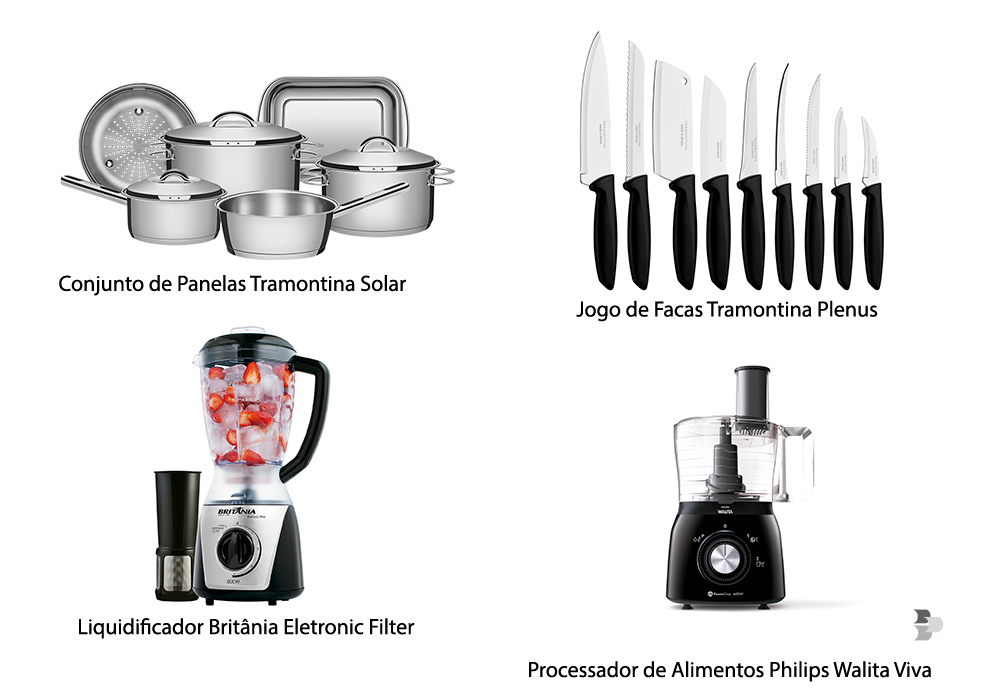 Alguns utensílios domésticos para a cozinha, Cozinha chef.