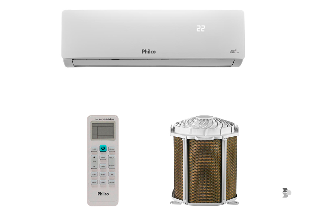 Um ar-condicionado da Philco. Split e Inverter.