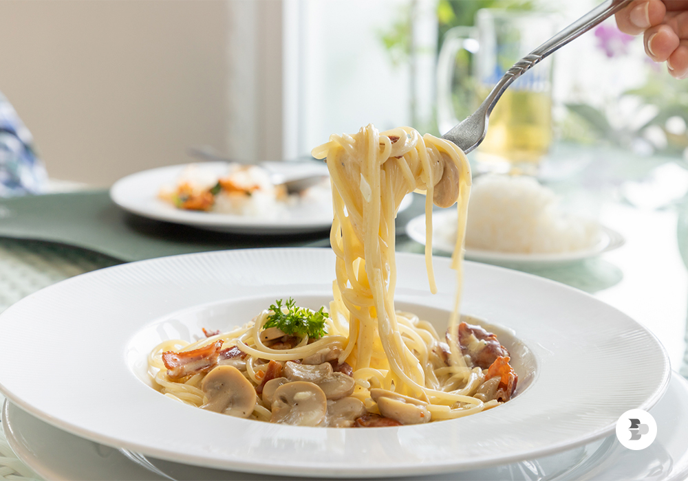 Spaguetti à Carbonara de Frango Spaguetti-a-Carbonara-de-Frango