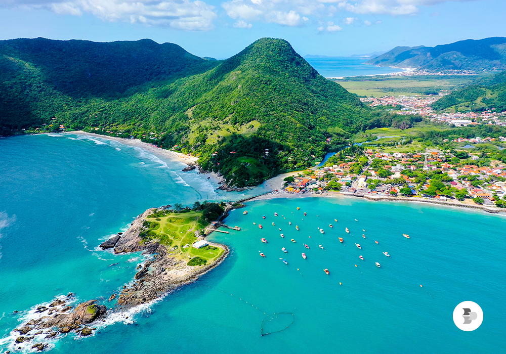Florianópolis é um destino turístico muito procurado na alta temporada. Brasil.