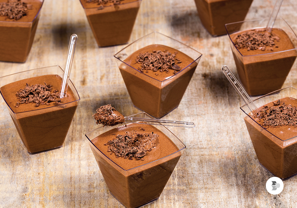Mousse de Chocolate. Receitas dia dos pais.
