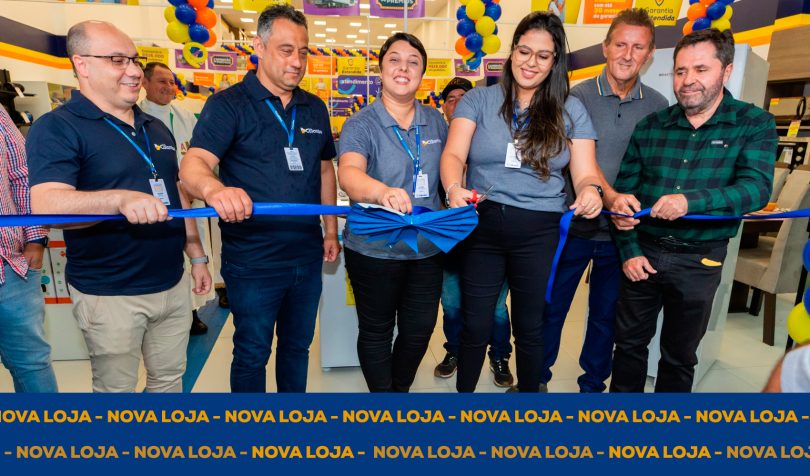 Momento de inauguração da filial da Lojas Colombo em Wenceslau Braz/PR. Wenceslau Braz.