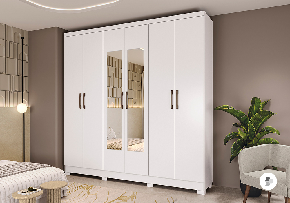 Conforme o material de produção do móvel, o produto pode durar mais tempo que outros. Guarda-Roupa.