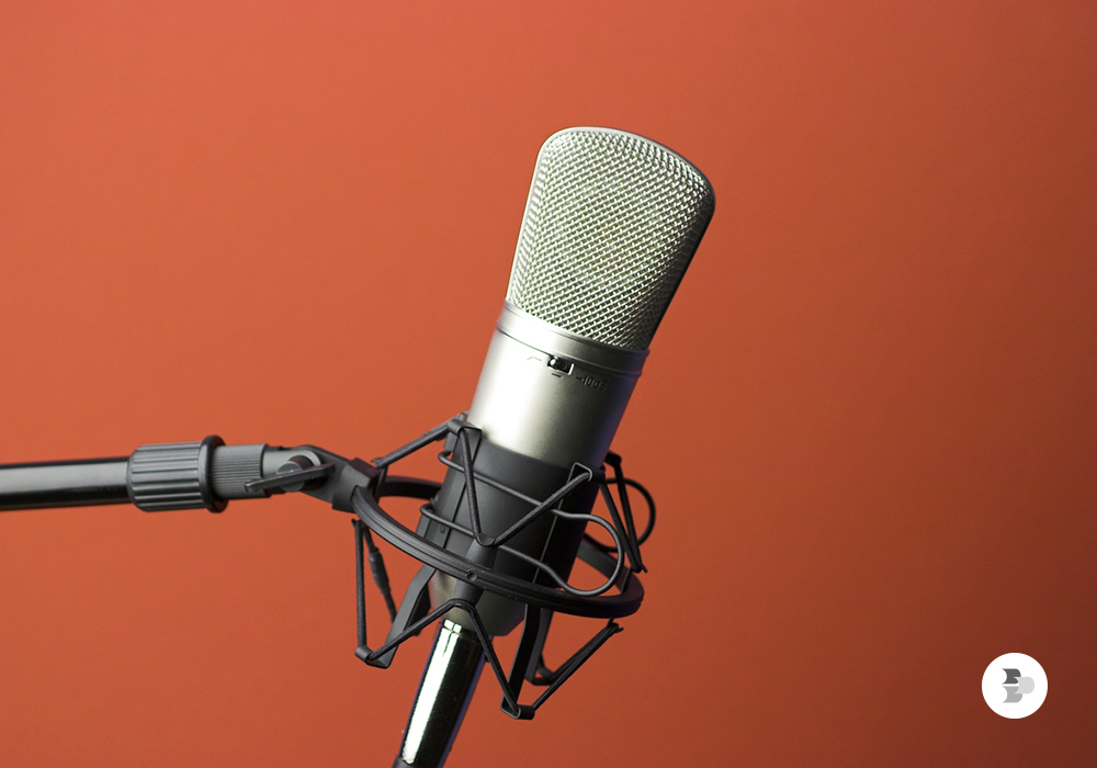 Um exemplo de microfone para cantar. Músicas.