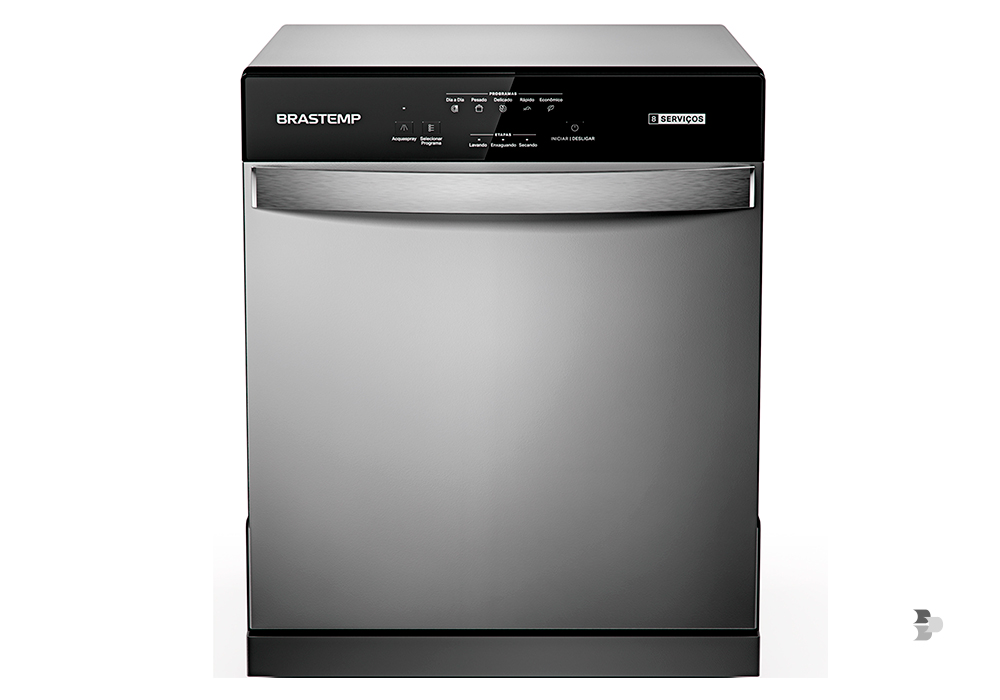 Uma máquina de lavar louças da Brastemp. Comprar Lava-Louças.
