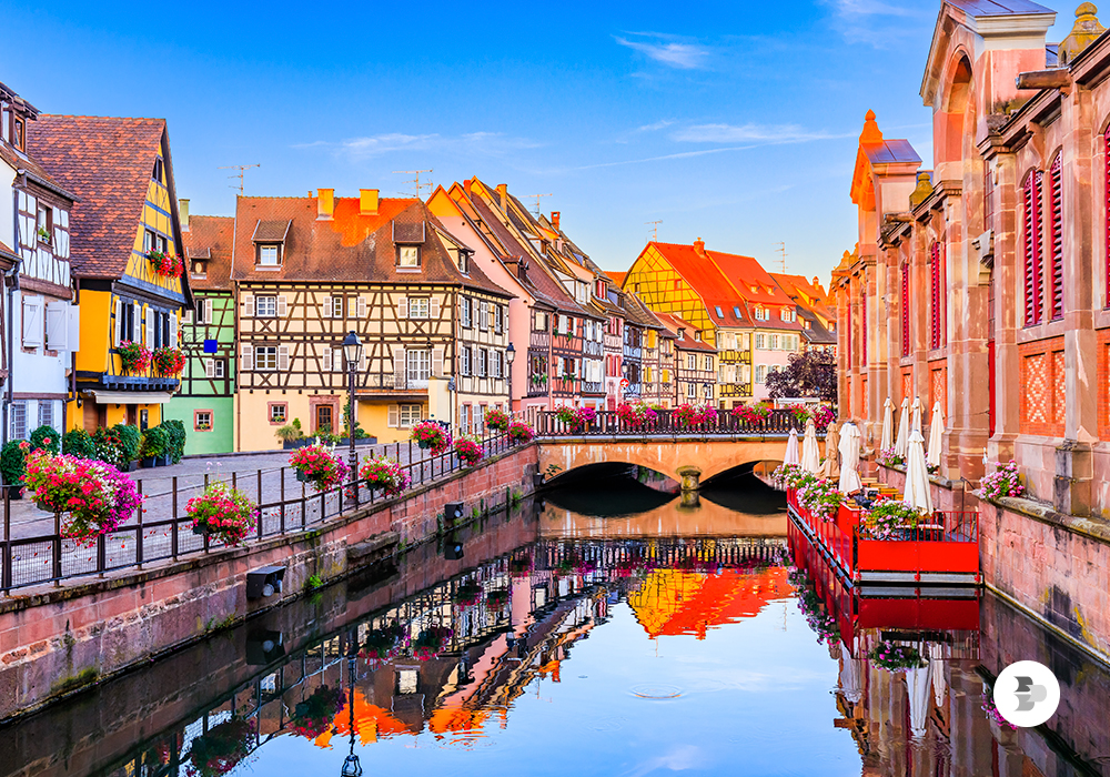 Colmar é conhecida como a "pequena Veneza". França.