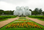 O jardim botânico em Curitiba, Paraná. Cidades paranaenses.